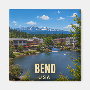 Bend Oregon Scenic River City Travel Gift Magnet