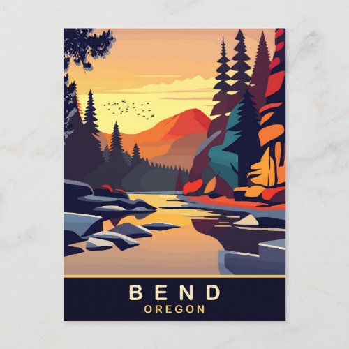 Bend Oregon Travel  Postcard