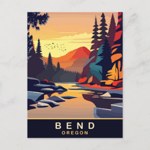 Bend, Oregon, Travel Postcard