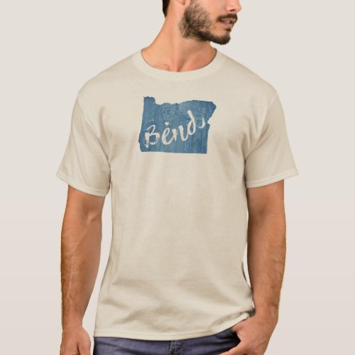 Bend Oregon Wood Grain T_Shirt