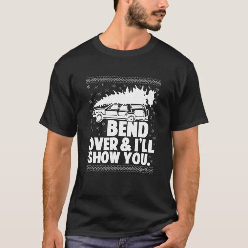 Bend Over And Ill Show You Funny Matching Couple T_Shirt