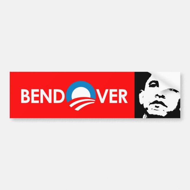 BEND OVER BUMPER STICKER (Front)