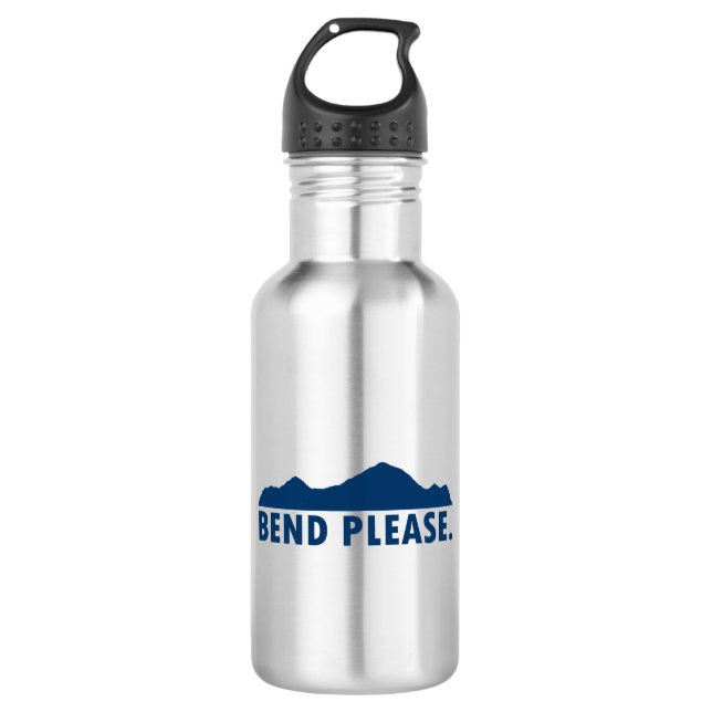 Bend Please Stainless Steel Water Bottle (Front)