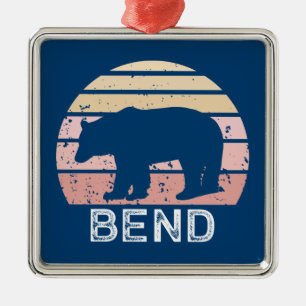 Bend Retro Bear Metal Ornament