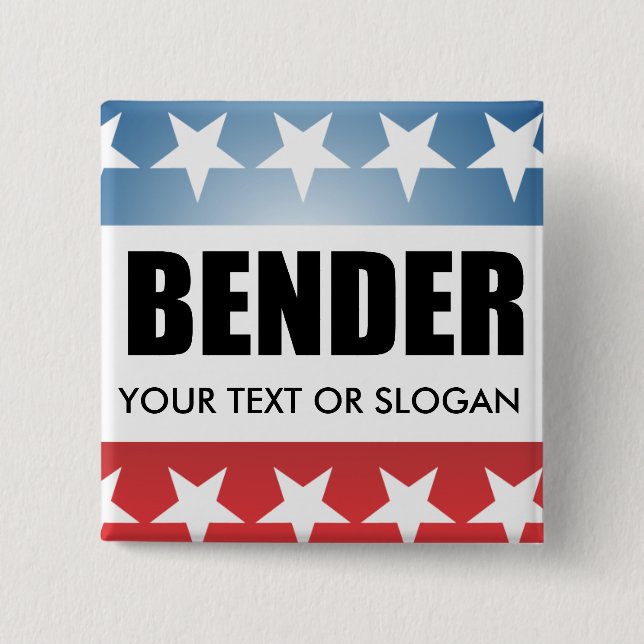 BENDER 2010 PINBACK BUTTON (Front)