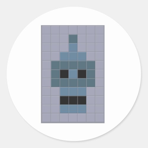 bender tile graffiti classic round sticker