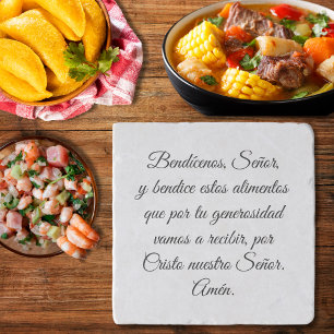 Bendícenos Señor  Elegant Script Trivet
