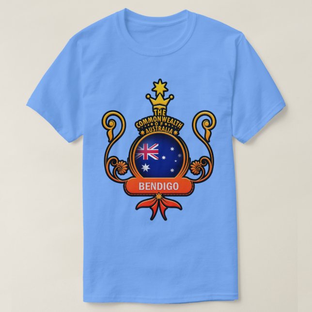 Bendigo lovers Flag of Australia T-Shirt (Design Front)