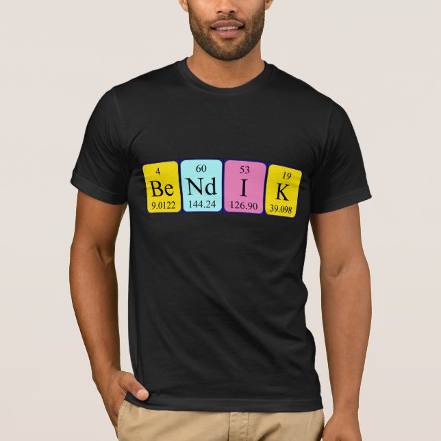 Bendik periodic table name shirt (Front)