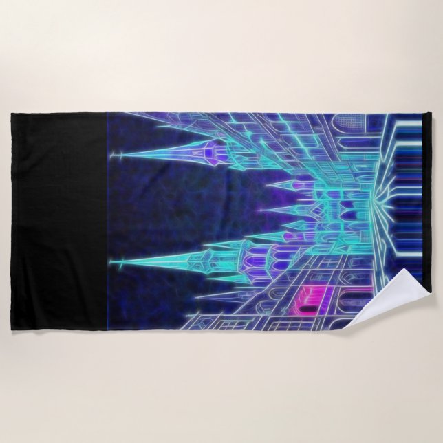 Bending Acropolis Beach Towel (Front)