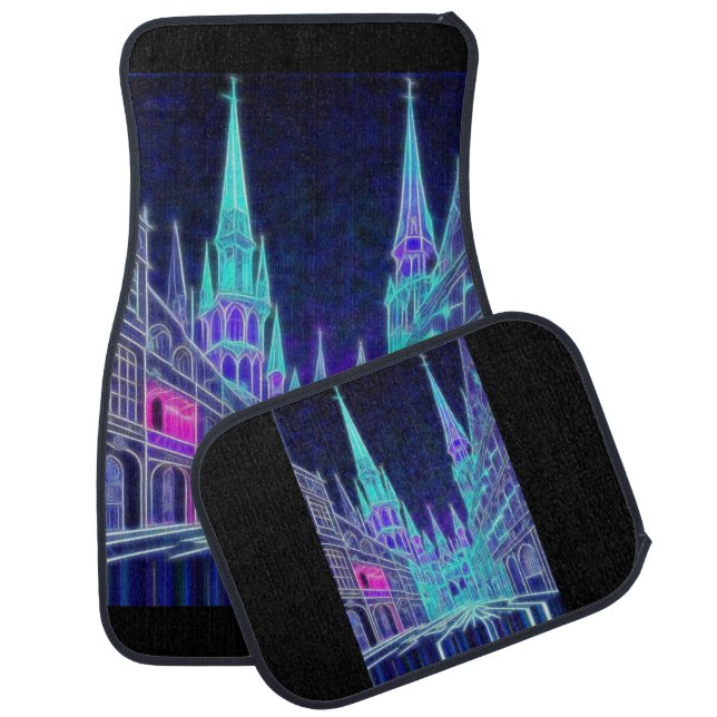 Bending Acropolis Car Floor Mat (Set)
