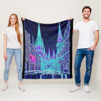 Bending Acropolis Fleece Blanket