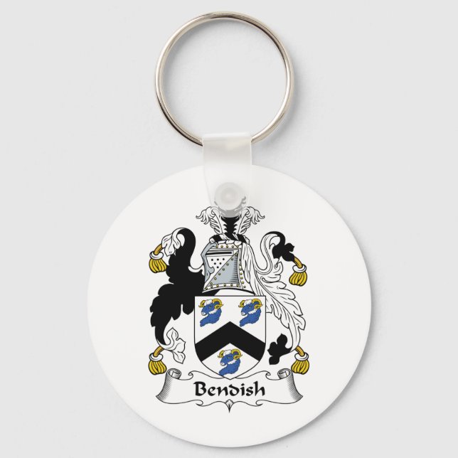 Bendish Family Crest Keychain (Front)