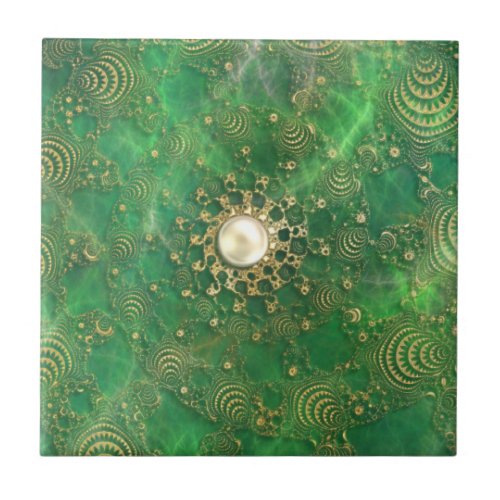 Beneath the Emerald Sea Decorative Tile