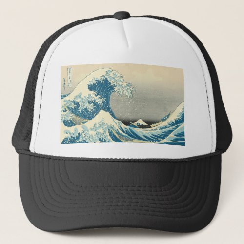 Beneath the Wave off Kamagawa Trucker Hat