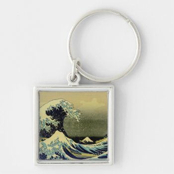 Beneath The Wave Off Kanagawa Keychain by SunshineDazzle at Zazzle