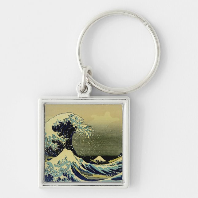 Beneath the Wave off Kanagawa Keychain (Front)