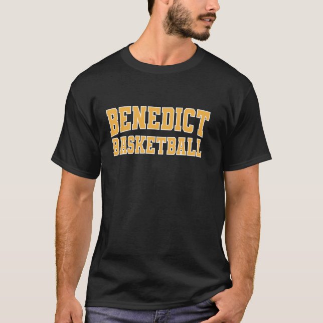 Benedict College Basketball Ylw Wht 01 Long Sleeve T-Shirt (Front)