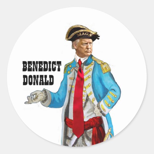 Benedict Donald Classic Round Sticker