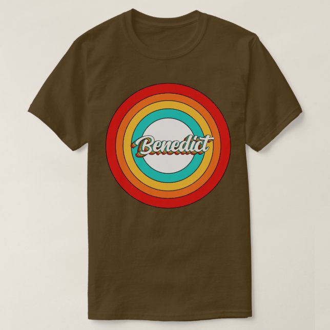 Benedict Name Shirt Vintage Benedict Circle (Design Front)