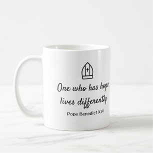 Benedict XVI quote: Hope Coffee Mug