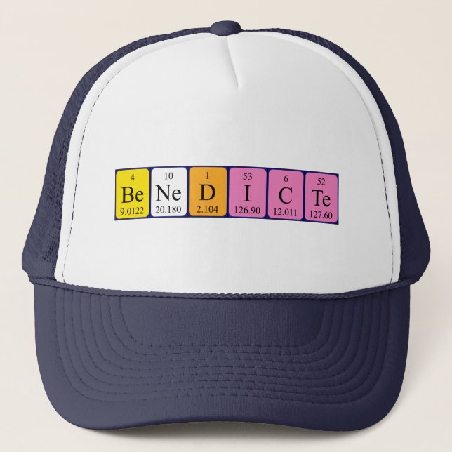 Benedicte periodic table name hat (Front)