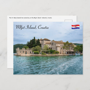 Benedictine monastery on Mljet island - Croatia Postcard