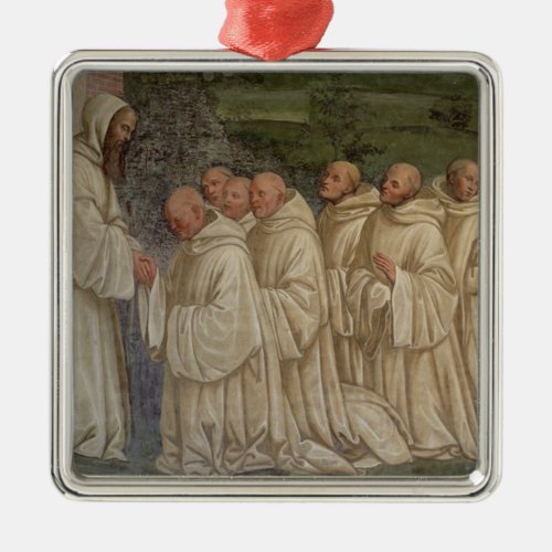 Benedictine Monks from the Life of St Benedict  Metal Ornament
