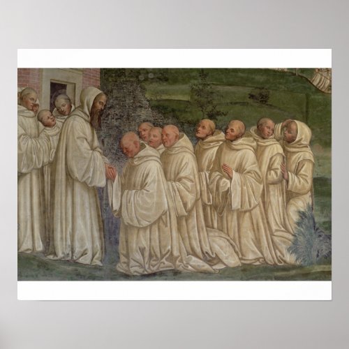 Benedictine Monks from the Life of St Benedict  Poster