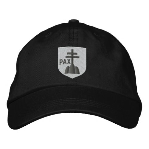 benedictines coat of arms embroidered baseball cap