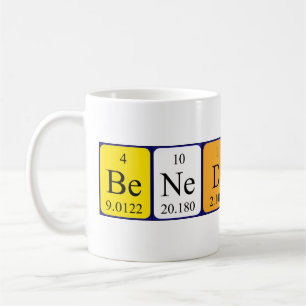 Benedikt periodic table name mug