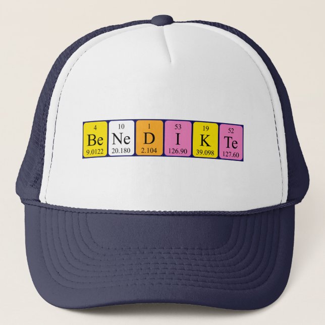 Benedikte periodic table name hat (Front)