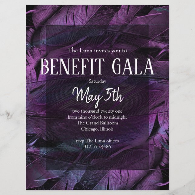 Benefit Gala New Years Party Flyer (Front)