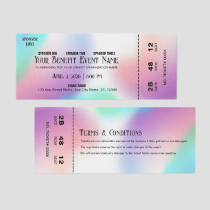 Benefits Event Charity Fundraiser Raffle Tickets