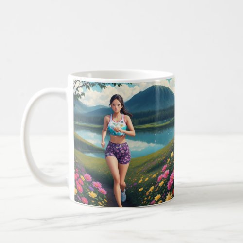 Benefits of Jogging in Fresh Air of the Mountain Coffee Mug