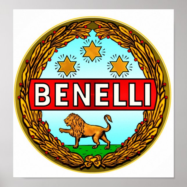 Benelli Motorcycles logo Poster (Front)