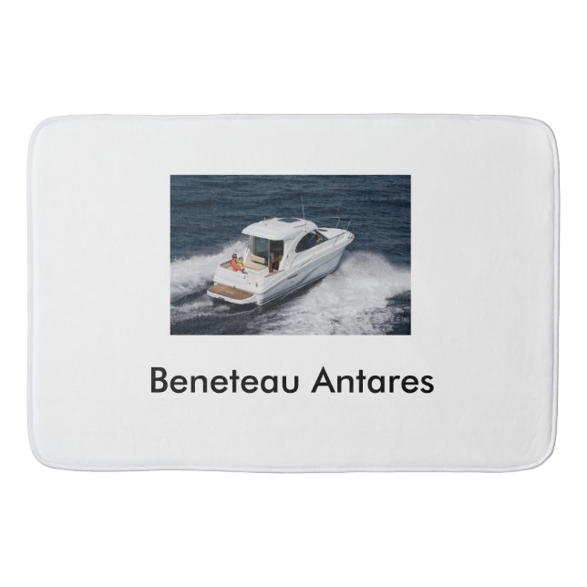 Beneteau Antares Large Bath Math Boats Boating Bathroom Mat (Front)