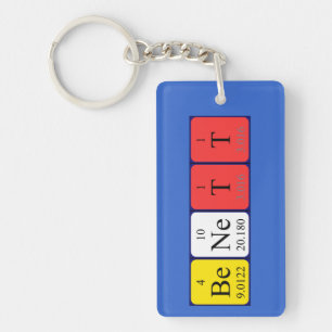 Benett periodic table name keyring