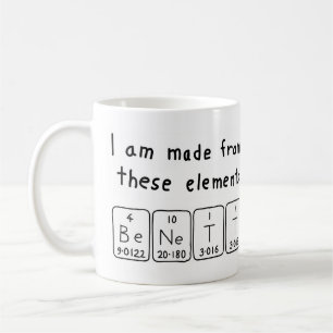 Benett periodic table name mug