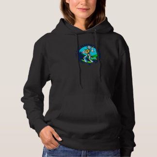 Benevolent Banjo Bot Vintage Robot Banjo Player  1 Hoodie