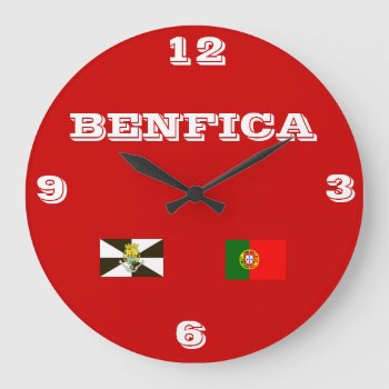 Benfica Portugal Wallclock by Azorean at Zazzle