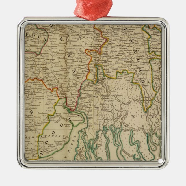 Bengal, Bahar &c south Metal Ornament (Front)