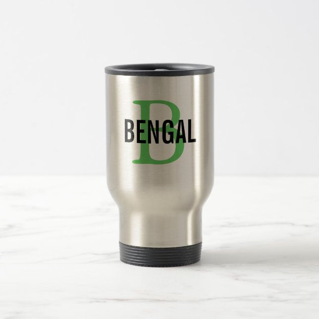 Bengal Breed Monogram Travel Mug (Center)