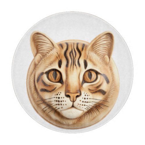 Bengal Cat 3D Inspired Cutting Board