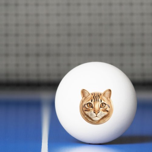 Bengal Cat 3D Inspired Ping Pong Ball