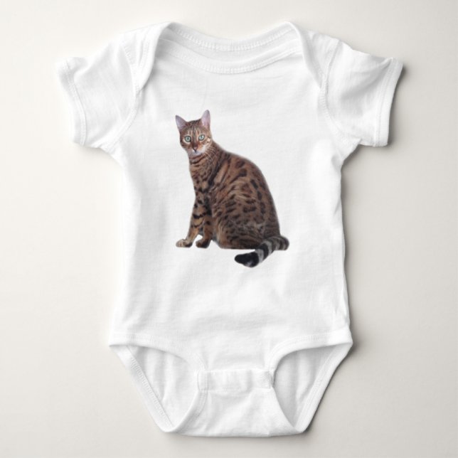 Bengal Cat Apparel Baby Bodysuit (Front)
