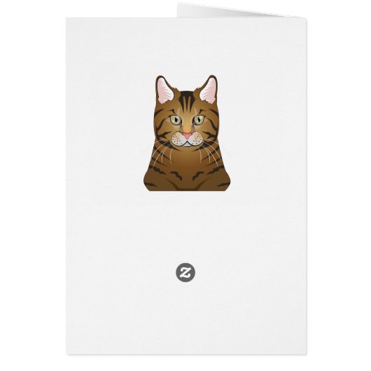 Bengal Cat Cartoon Paws (Back)