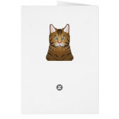 Bengal Cat Cartoon Paws Cards (Back)