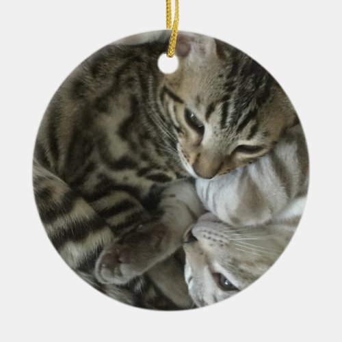 Bengal Cat Christmas Ornament