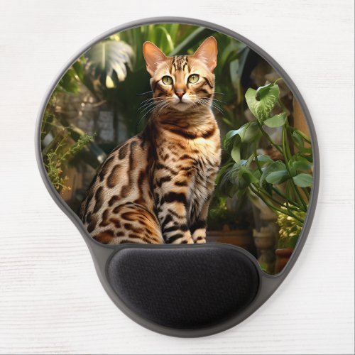 Bengal Cat In Nature Gel Mouse Pad